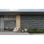 Глазурованный керамогранит Concor Slate Black 30x60 см 1.08 м² матовый цвет тёмно-серый камень