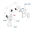 Гигиенический душ со смесителем Wasserkraft Aller A106157 хром