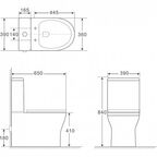 Унитаз напольный Aquanet Cube-C с крышкой