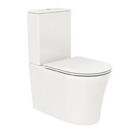 Унитаз-компакт Ceruttispa Santa CT8916 безободковый, с сиденьем микролифт, белый