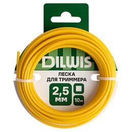 Леска DILWIS 2.5 мм 10 м квадратная цвет желтый