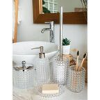 Ёршик для унитаза Proffi Home Glass цвет прозрачный/серебро