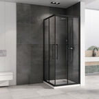 Душевой уголок 100x100 Abber Schwarzer Diamant AG02100BH , профиль черный