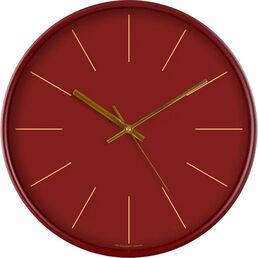 Часы настенные Troykatime Гламур Коктейль круглые пластик цвет красный бесшумные ø31 см