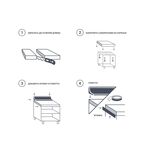 Столешница Раффиа 300x60x2 см искусственный камень цвет бежевый