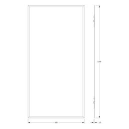 Зеркало Evoform с фацетом 15 mm 60х120 см