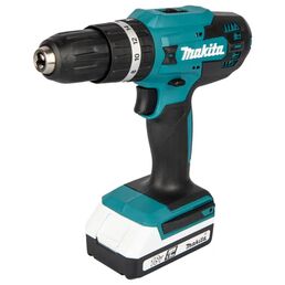 Дрель-шуруповерт аккумуляторная ударная Makita HP488D002, 18 В Li-ion 2x1.5 Ач