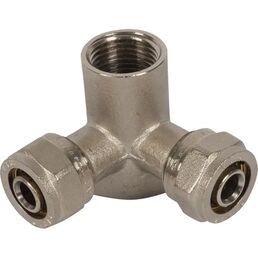 Водорозетка проходная Valtec 1/2"x16 мм ВР латунь VTM.334