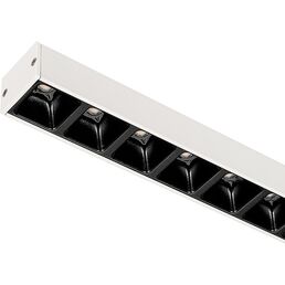 Линейный потолочный светильник LED прямоугольный SNAP-STARLINE-LASER-S600-13W Warm3000 (WH-BK, 80 deg, 48V) (Arlight, IP40 Металл) 031570