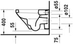Подвесной унитаз Duravit DuraStyle 2552090000 + сиденье SoftClose 0063790000