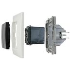 Диммер нажимной универсальный LED - Legrand Etika - 400Вт без нейтрали - антрацит
