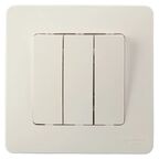 Выключатель встраиваемый Systeme Electric Blanca 3 клавиши цвет белый