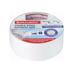 Двухсторонняя клейкая лента BRAUBERG 229056