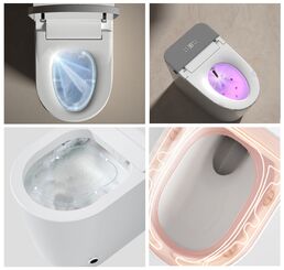 Электронный унитаз Ceruttispa Ester Smart CT10617 Tornado, безободковый, с сиденьем микролифт, белый