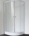Душевой уголок Royal Bath 90х90 RB 90 HKD-C стекло матовое, профиль белый, без поддона