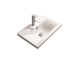 Мебельная раковина SantiLine SL-2101(70) белая глянцевая