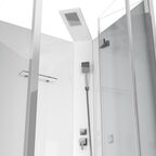 Душевая кабина Ceruttispa Bella Bella T 90x90 см, без крыши профиль хром