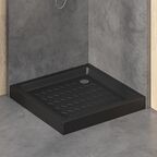 Поддон для душа квадратный керамический RGW CR B Черный 900x900