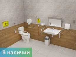 Полный комплект оборудования для санузла эконом (угловое расположение унитаза)