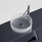 Раковина накладная Ceramica Nova Cristal 36 см CN6062 прозрачная