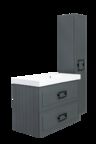 Тумба под раковину La Fenice Cubo Grigio TWIN FNC-01-CUB-G-90-2 90 см серо-зеленый