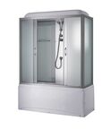 Душевой бокс Taliente 170x75 TA-17075M стекло рифленое, профиль матовый хром