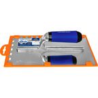 Гладилка зубчатая из нержавеющей стали Vertextools 16-08-10 128x280 мм, зуб 10x10 мм