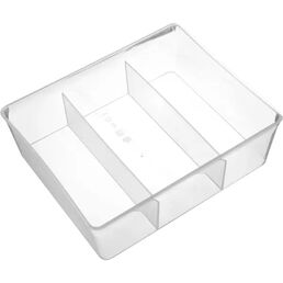 Органайзер 20x6x16 см пластик без крышки цвет прозрачный