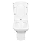 Унитаз-компакт безободковый Azario Fresco AZ-8302 с крышкой микролифт, белый