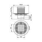Трап для душа Alca Plast 105x105 мм
