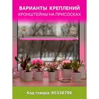 Фитосветильник линейный светодиодный Ritter Planta 56296 2 10Вт 572мм провод 2м с выключателем на корпусе цвет белый