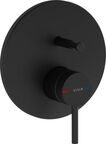 Душевая система встраиваемая Vitra Origin A4926636EXP черный матовый, со встраиваемой частью