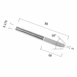 Гравер DJTOL NJ3.3020 конусный (по дереву, композиту (АКП), цветным металлам (алюминий, латунь, медь, бронза))
