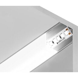 Алюминиевый профиль угловой квадратный для светодиодной ленты до 9,78мм Ambrella Illumination GP2150AL
