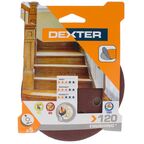 Круг шлифовальный Dexter P120 125 мм, 5 шт.