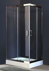 Душевой уголок Royal Bath 100х90 RB9100 HPD-T-CH стекло прозрачное, профиль хром, без поддона