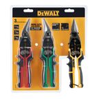 Набор ножниц по металлу DEWALT DWHT14676-0, рез до 1.2 мм, 3 шт.