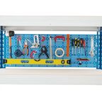 Стеллаж металлический 4 полки МКФ 180x122x63 см цвет серый/синий нагрузка на полку 350 кг