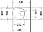 Подвесной унитаз Duravit DuraStyle Rimless 2551090000 + сиденье SoftClose 0063790000
