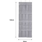 Органайзер для обуви подвесной Spaceo 51x140x15.4 см полиэстер цвет серый