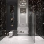 Глазурованный керамогранит Arcadia Ceramica Black Spinder High Gloss 60x60 см 1.44 м² глянцевый цвет черный