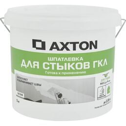 Шпатлевка Axton для стыков гипсокартона цвет белый 5 кг
