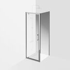 Боковая панель Kerama Marazzi Vetro 80х195 VE.80.FP.CR стекло прозрачное, профиль хром