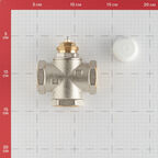 Клапан смесительный Valtec 3-х ходовой 1 ВР(г) с боковым смешением с регулируемым байпасом KVs 2,7 (VT.MR03.N.0603)