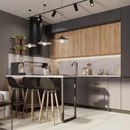 Фасад для кухонного ящика София грей 44.7x16.7 см Delinia ID ЛДСП цвет серый