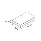 Настенная плитка ПВХ Artens Renowall патина 700x420x3.6 мм 2.058 м² 7шт