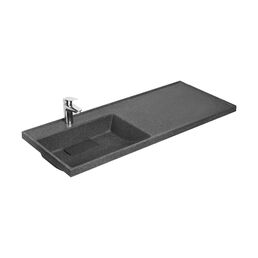 Мебельная раковина Aquaton Лондри 120 L графит