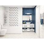 Плитка настенная LB Ceramics Блю Шеврон 25x45 см 1.46 м² матовая цвет бежевый