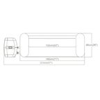 Бассейн надувной спа Bestway Lay-Z-Spa Cancun AirJet 60003, 180x66 см