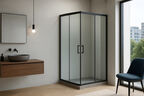 Душевой уголок Royal Bath 85х85 RB HPD-T-BL стекло прозрачное, профиль черный